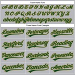 Maillot de baseball authentique gris doré à rayures fines vert ancien Maillot de baseball authentique gris doré à rayures fines vert ancien