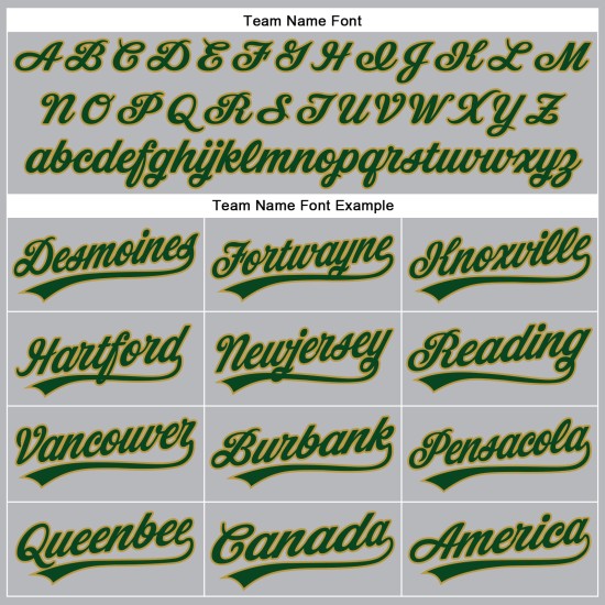 Maillot de baseball authentique gris doré à rayures fines vert ancien Maillot de baseball authentique gris doré à rayures fines vert ancien