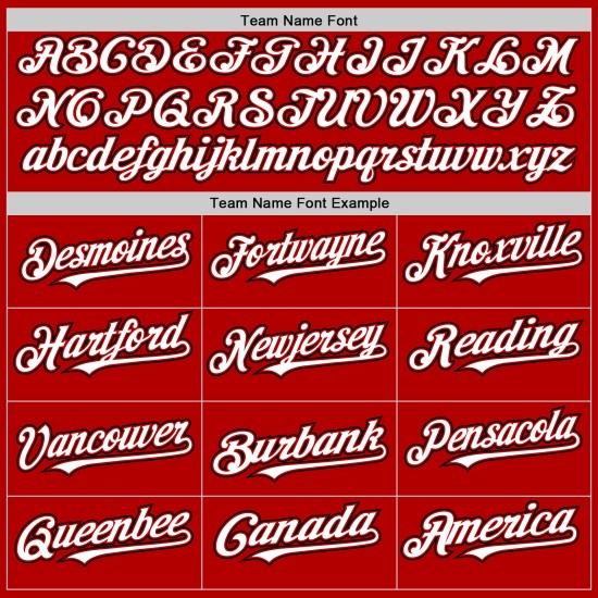 Maillot de baseball personnalisé authentique rouge blanc-noir Maillot de baseball personnalisé authentique rouge blanc-noir