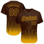 Maillot doré Fashion Diego personnalisé 3D authentique Fade City Brown Baseball Edition San Maillot doré Fashion Diego personnalisé 3D authentique Fade City Brown Baseball Edition San
