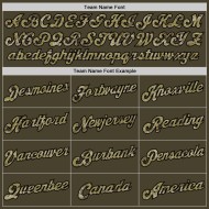 Chemise personnalisée authentique en jersey olive, motif camouflage de baseball, tricot côtelé noir, hommage au service, retour en arrière