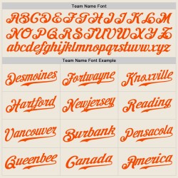 Maillot de baseball orange crème authentique personnalisé