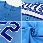 Maillot de baseball authentique bleu sarcelle, doré, bleu marine, ancien modèle personnalisé Maillot de baseball authentique bleu sarcelle, doré, bleu marine, ancien modèle personnalisé