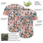 Maillot de surf authentique personnalisé 3D Tropical Tree Beach blanc-noir rose palmier Baseball Hawaii Medium Maillot de surf authentique personnalisé 3D Tropical Tree Beach blanc-noir rose palmier Baseball Hawaii Medium