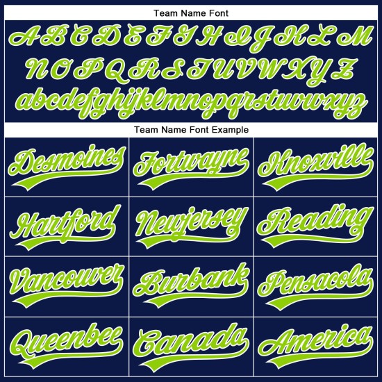 Maillot de baseball personnalisé authentique à rayures fines, bleu marine, vert et blanc Maillot de baseball personnalisé authentique à rayures fines, bleu marine, vert et blanc
