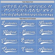 Maillot de baseball authentique léger et personnalisé, blanc et bleu roi