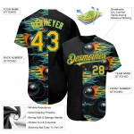 Authentique boule de bowling bleue, motif 3D Hotrod avec maillot de baseball noir personnalisé Gold-Lakes Authentique boule de bowling bleue, motif 3D Hotrod avec maillot de baseball noir personnalisé Gold-Lakes