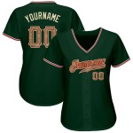 Maillot de baseball personnalisé authentique camouflage rouge vert Maillot de baseball personnalisé authentique camouflage rouge vert