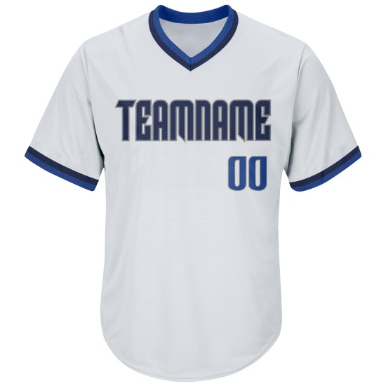Maillot de baseball côtelé bleu marine, authentique et personnalisé, blanc rétro Maillot de baseball côtelé bleu marine, authentique et personnalisé, blanc rétro