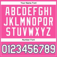 Maillot de baseball bleu sans manches rose authentique personnalisé blanc clair